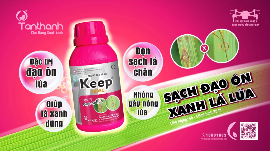 GIẢI PHÁP ĐẶC TRỊ ĐẠO ÔN HẠI LÚA