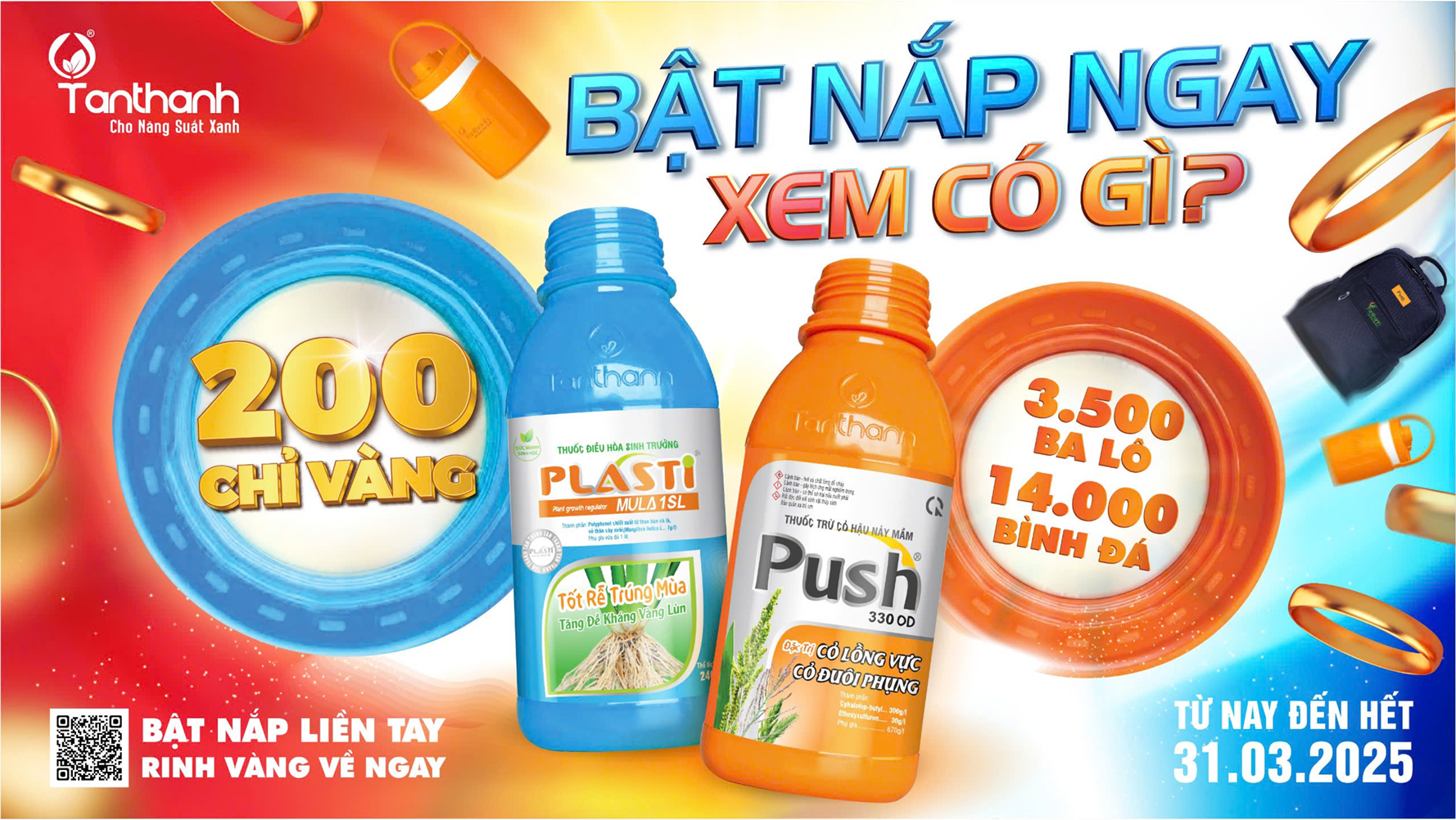 Khuyến mãi lớn tại Tân Thành Bật nắp liền tay – rinh vàng về ngay