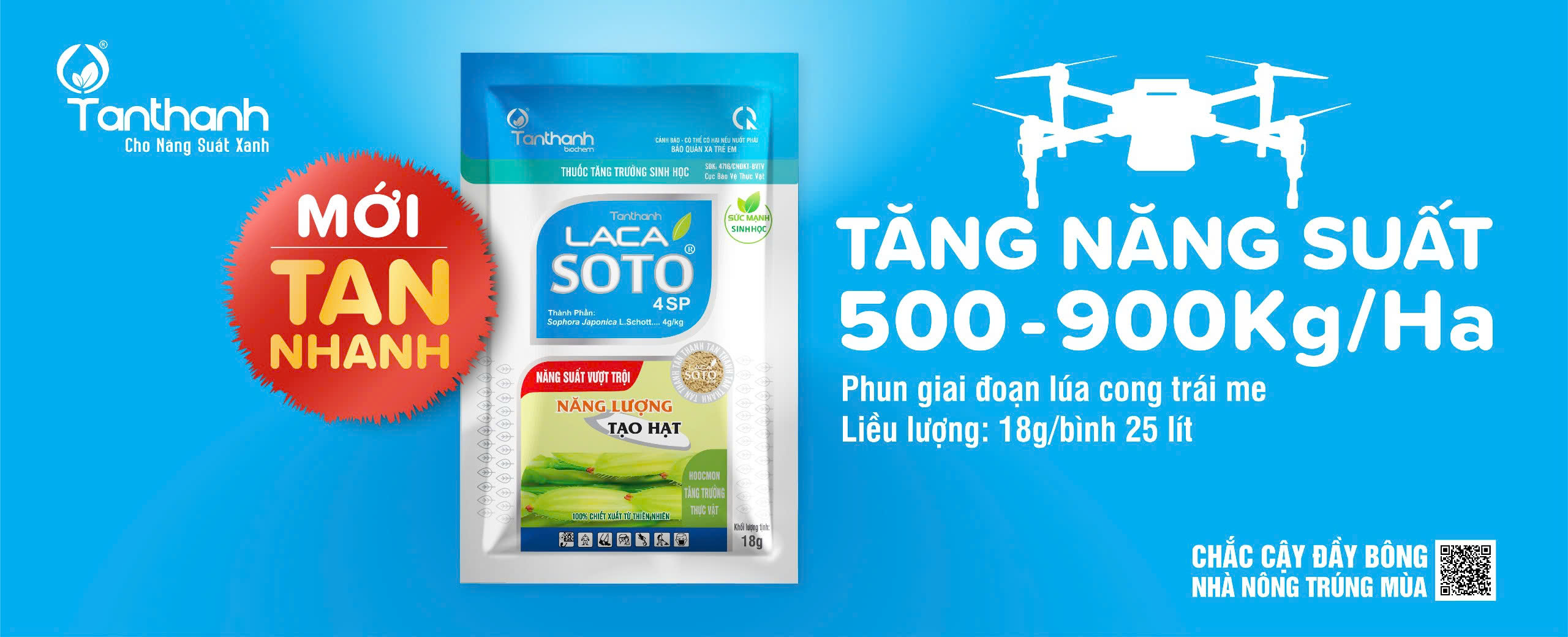 Công ty Tân Thành ra mắt sản phẩm Lacasoto 4SP tan nhanh