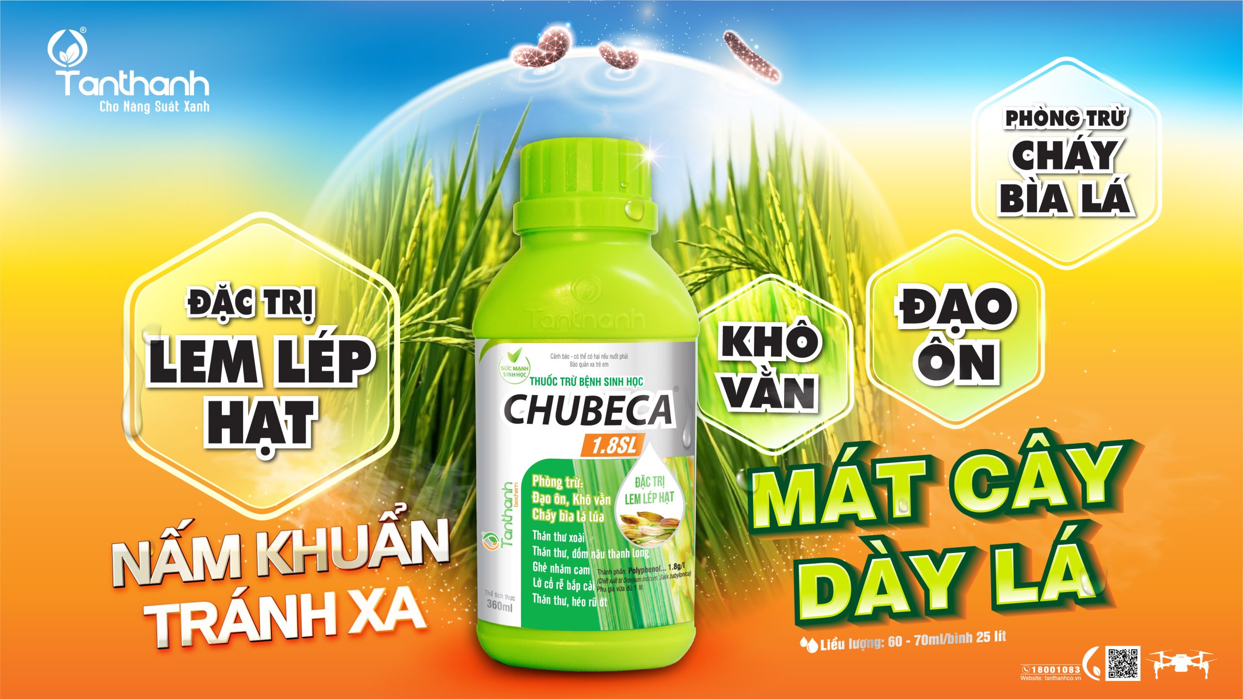 Lúa khỏe sạch nấm khuẩn – trổ bông an toàn – hạt chắc nặng tay Lúa khỏe sạch nấm khuẩn – trổ bông an toàn – hạt chắc nặng tay