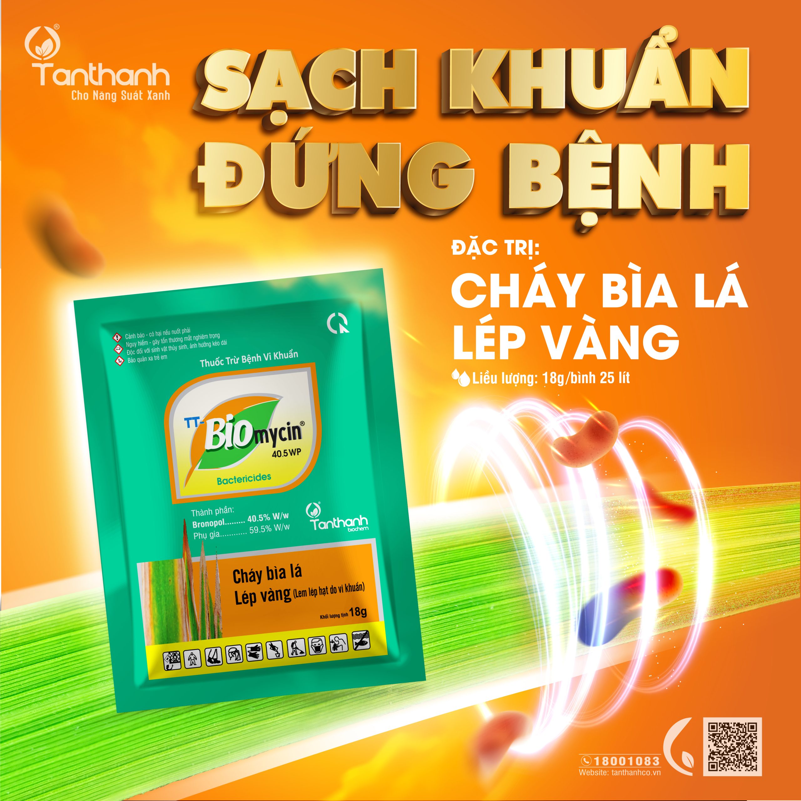 Diệt nhanh vi khuẩn để bảo vệ năng suất và chất lượng
